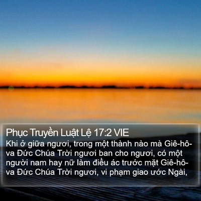 Phục Truyền Luật Lệ 17:2 VIE Bible Verse Image