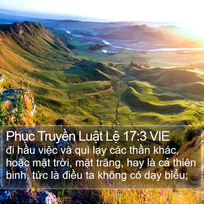 Phục Truyền Luật Lệ 17:3 VIE Bible Verse Image