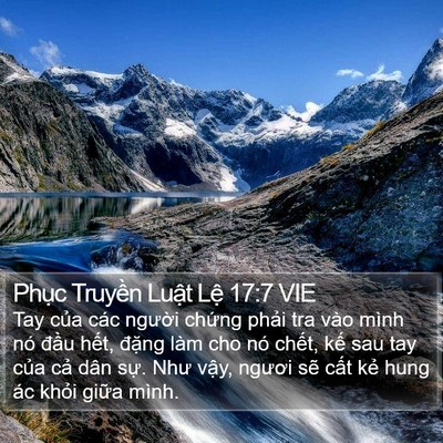 Phục Truyền Luật Lệ 17:7 VIE Bible Verse Image