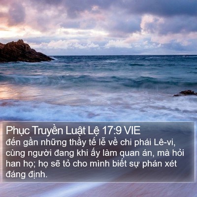 Phục Truyền Luật Lệ 17:9 VIE Bible Verse Image
