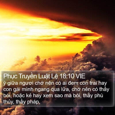Phục Truyền Luật Lệ 18:10 VIE Bible Verse Image