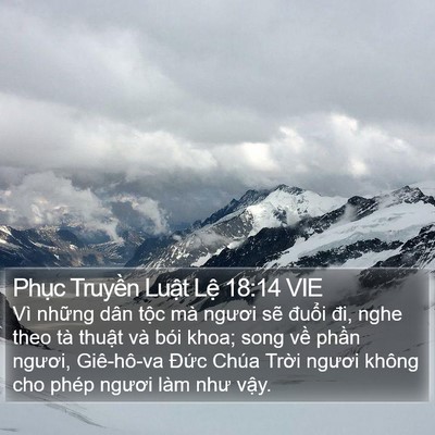 Phục Truyền Luật Lệ 18:14 VIE Bible Verse Image