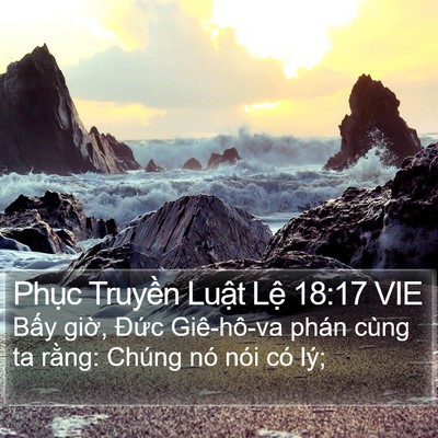 Phục Truyền Luật Lệ 18:17 VIE Bible Verse Image