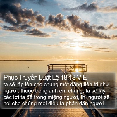 Phục Truyền Luật Lệ 18:18 VIE Bible Verse Image