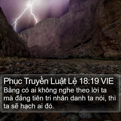 Phục Truyền Luật Lệ 18:19 VIE Bible Verse Image