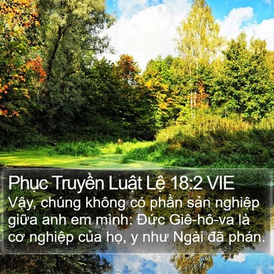 Phục Truyền Luật Lệ 18:2 VIE Bible Verse Image