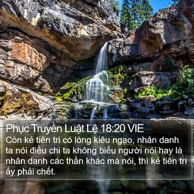 Phục Truyền Luật Lệ 18:20 VIE Bible Verse Image