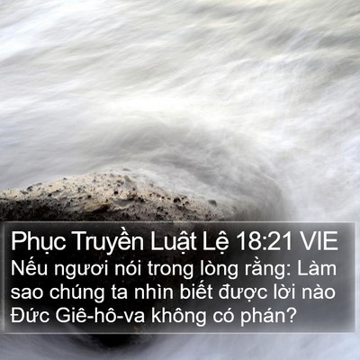 Phục Truyền Luật Lệ 18:21 VIE Bible Verse Image