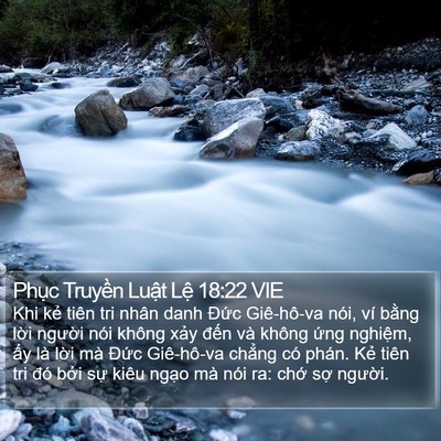 Phục Truyền Luật Lệ 18:22 VIE Bible Verse Image
