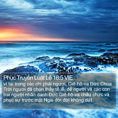 Phục Truyền Luật Lệ 18:5 VIE Bible Verse Image