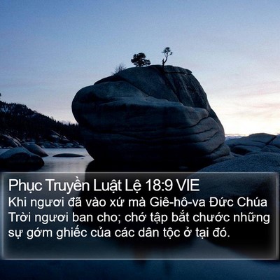 Phục Truyền Luật Lệ 18:9 VIE Bible Verse Image