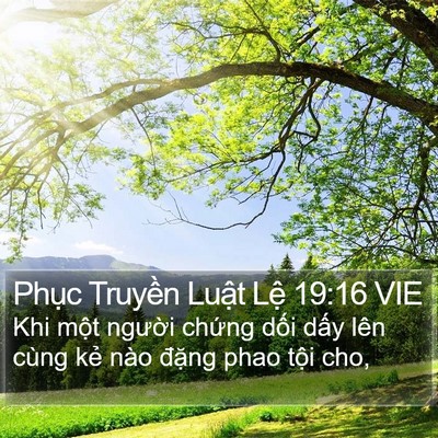 Phục Truyền Luật Lệ 19:16 VIE Bible Verse Image