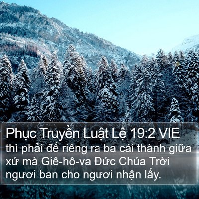 Phục Truyền Luật Lệ 19:2 VIE Bible Verse Image