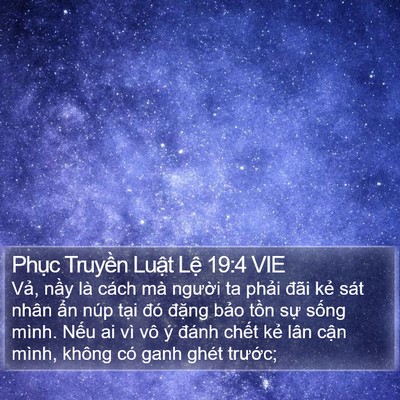 Phục Truyền Luật Lệ 19:4 VIE Bible Verse Image