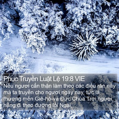 Phục Truyền Luật Lệ 19:8 VIE Bible Verse Image