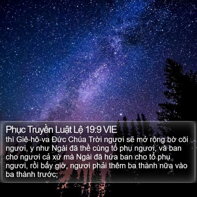 Phục Truyền Luật Lệ 19:9 VIE Bible Verse Image