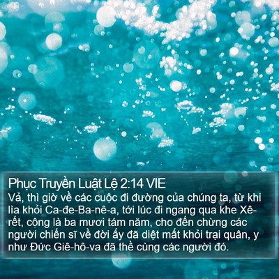 Phục Truyền Luật Lệ 2:14 VIE Bible Verse Image