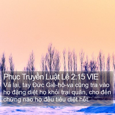 Phục Truyền Luật Lệ 2:15 VIE Bible Verse Image