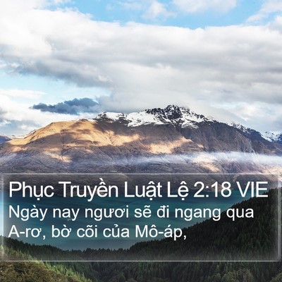 Phục Truyền Luật Lệ 2:18 VIE Bible Verse Image