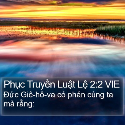 Phục Truyền Luật Lệ 2:2 VIE Bible Verse Image
