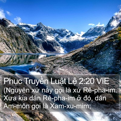 Phục Truyền Luật Lệ 2:20 VIE Bible Verse Image