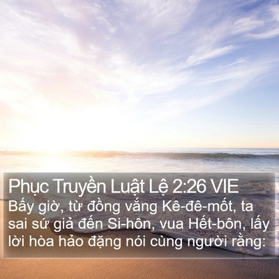 Phục Truyền Luật Lệ 2:26 VIE Bible Verse Image