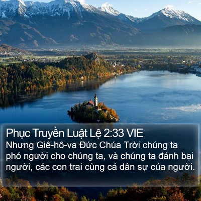 Phục Truyền Luật Lệ 2:33 VIE Bible Verse Image