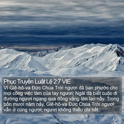 Phục Truyền Luật Lệ 2:7 VIE Bible Verse Image