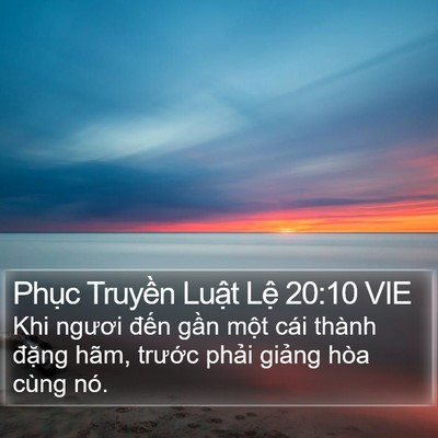 Phục Truyền Luật Lệ 20:10 VIE Bible Verse Image