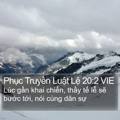 Phục Truyền Luật Lệ 20:2 VIE Bible Verse Image