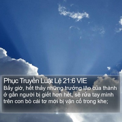 Phục Truyền Luật Lệ 21:6 VIE Bible Verse Image