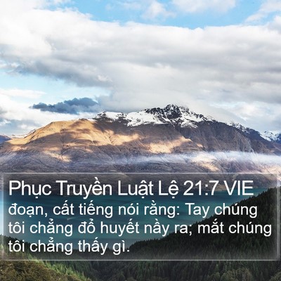 Phục Truyền Luật Lệ 21:7 VIE Bible Verse Image
