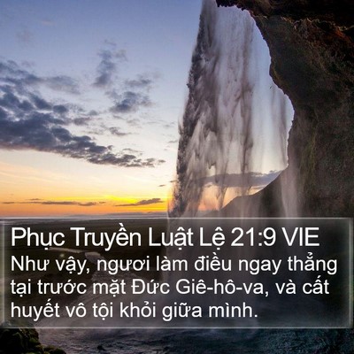 Phục Truyền Luật Lệ 21:9 VIE Bible Verse Image