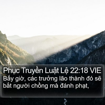 Phục Truyền Luật Lệ 22:18 VIE Bible Verse Image