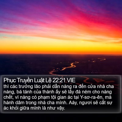 Phục Truyền Luật Lệ 22:21 VIE Bible Verse Image