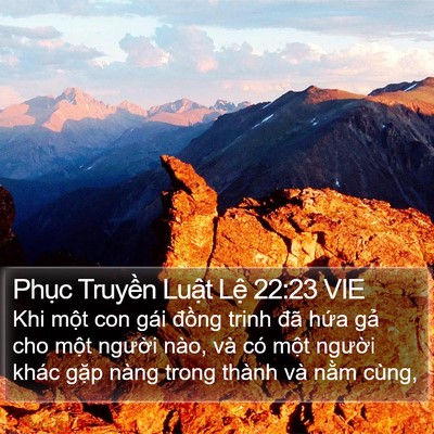 Phục Truyền Luật Lệ 22:23 VIE Bible Verse Image