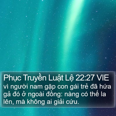 Phục Truyền Luật Lệ 22:27 VIE Bible Verse Image