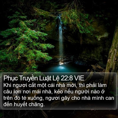 Phục Truyền Luật Lệ 22:8 VIE Bible Verse Image