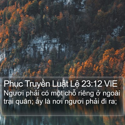 Phục Truyền Luật Lệ 23:12 VIE Bible Verse Image