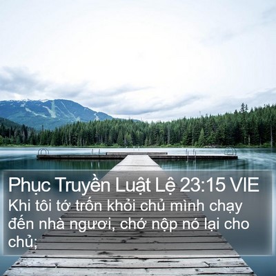 Phục Truyền Luật Lệ 23:15 VIE Bible Verse Image