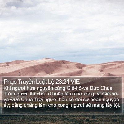 Phục Truyền Luật Lệ 23:21 VIE Bible Verse Image