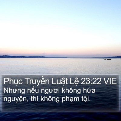 Phục Truyền Luật Lệ 23:22 VIE Bible Verse Image