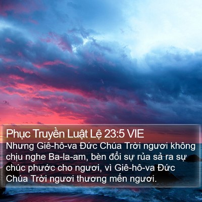 Phục Truyền Luật Lệ 23:5 VIE Bible Verse Image