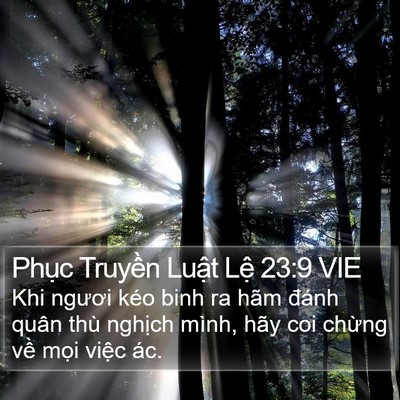 Phục Truyền Luật Lệ 23:9 VIE Bible Verse Image