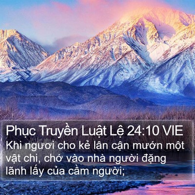 Phục Truyền Luật Lệ 24:10 VIE Bible Verse Image
