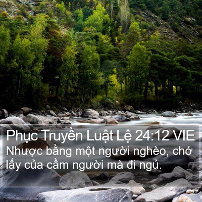 Phục Truyền Luật Lệ 24:12 VIE Bible Verse Image