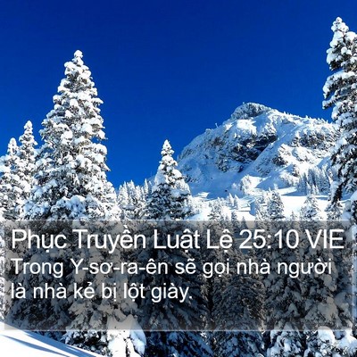 Phục Truyền Luật Lệ 25:10 VIE Bible Verse Image