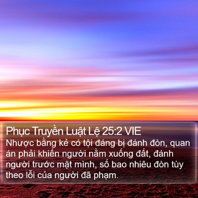Phục Truyền Luật Lệ 25:2 VIE Bible Verse Image