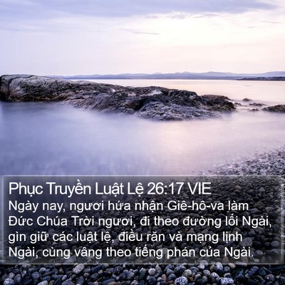 Phục Truyền Luật Lệ 26:17 VIE Bible Verse Image