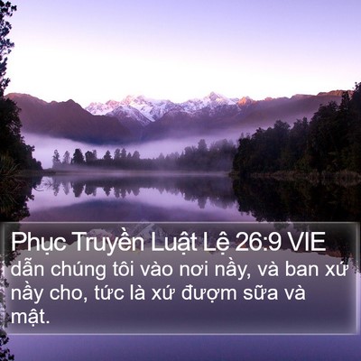 Phục Truyền Luật Lệ 26:9 VIE Bible Verse Image
